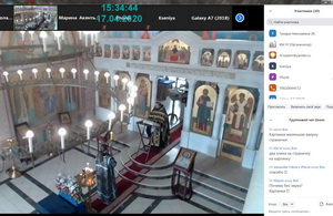 Фоторепортаж о  трансляции Богослужения Великой Пятницы
